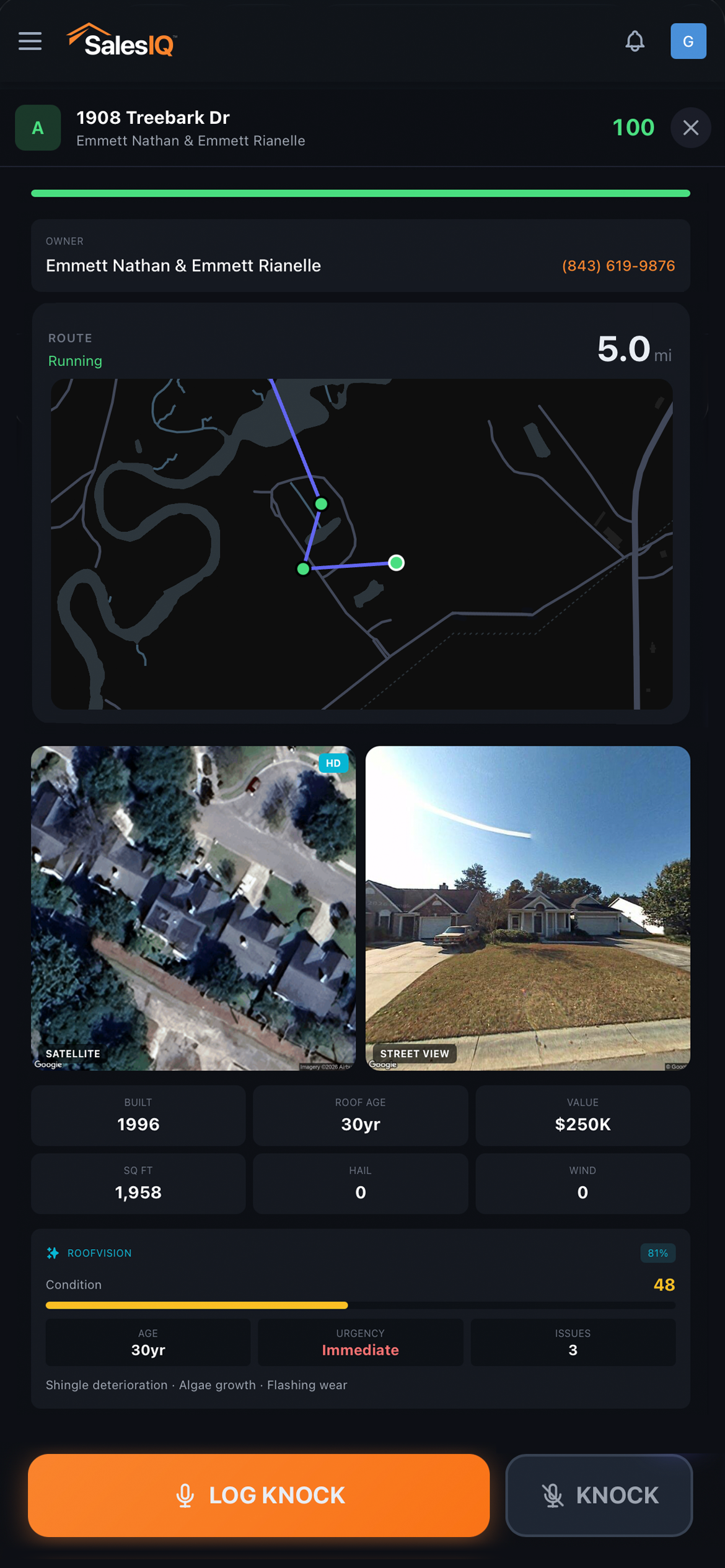Property details with map, satellite and street view